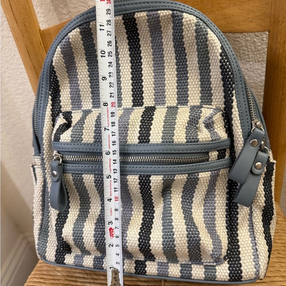 Moda Luxe Striped Mini Backpack NEW - Picture 3 of 6